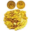 Золотые монеты Антикварные монеты Казино Сокровища Сундук Золотые деньги Старые монеты Пират 300 штук [FUPUTWO] (Золото)