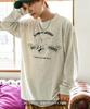 [IMPROVES] Casual [TOM & JERRY] Custom-made Buddies Oval Long Sleeve T-Shirt, Men's, Oatmeal