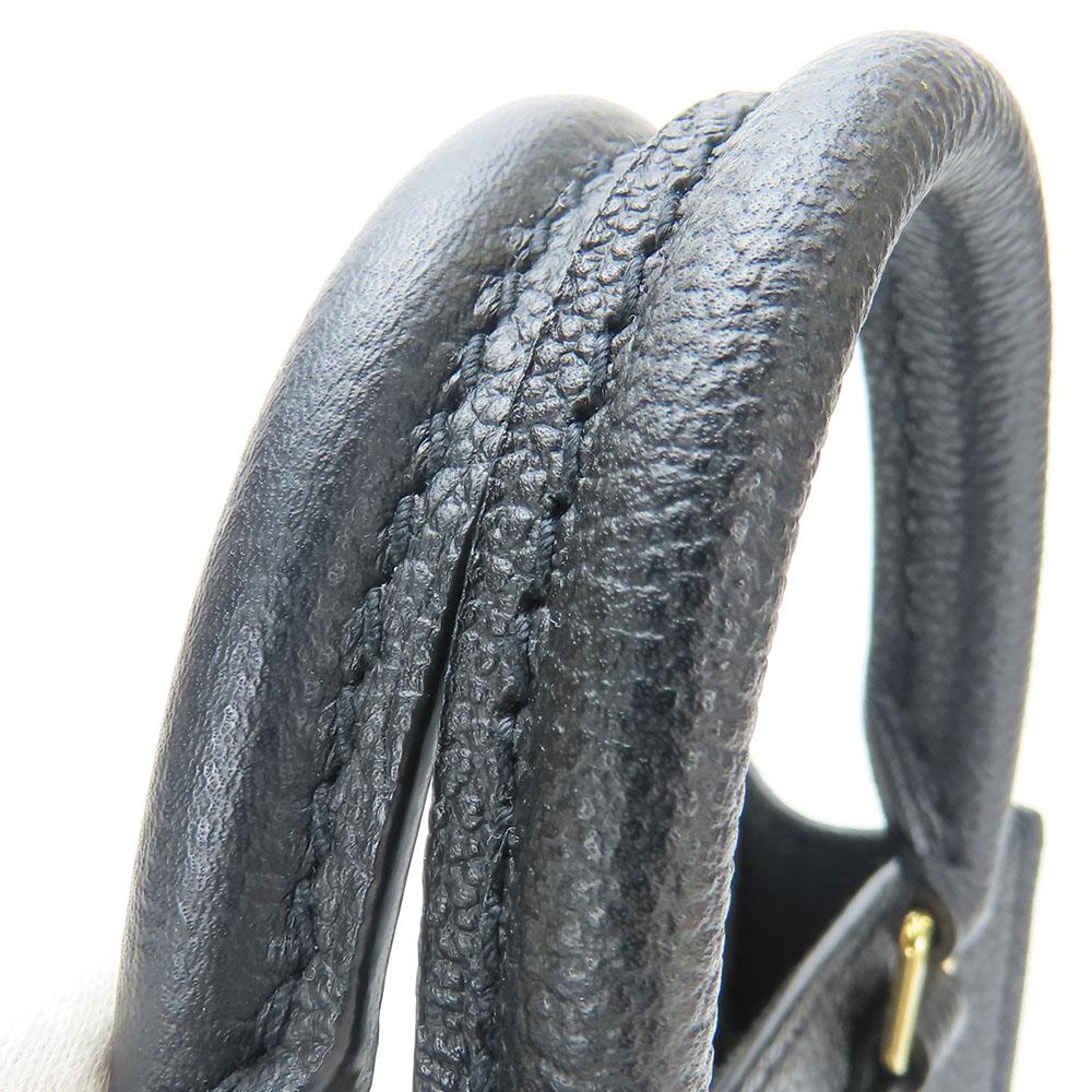 Used LOUIS VUITTON Handbag Petit Sac Plat M81416 Monogram Ann Platt Black Beige 2WAY