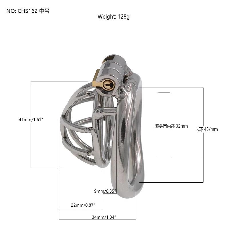 Mini Metal Chastity Cage Stainless Steel Small Chastity Device Cock Cages Men's Penis Ring Erotic Bondage Lock Adult Sex toy 18+