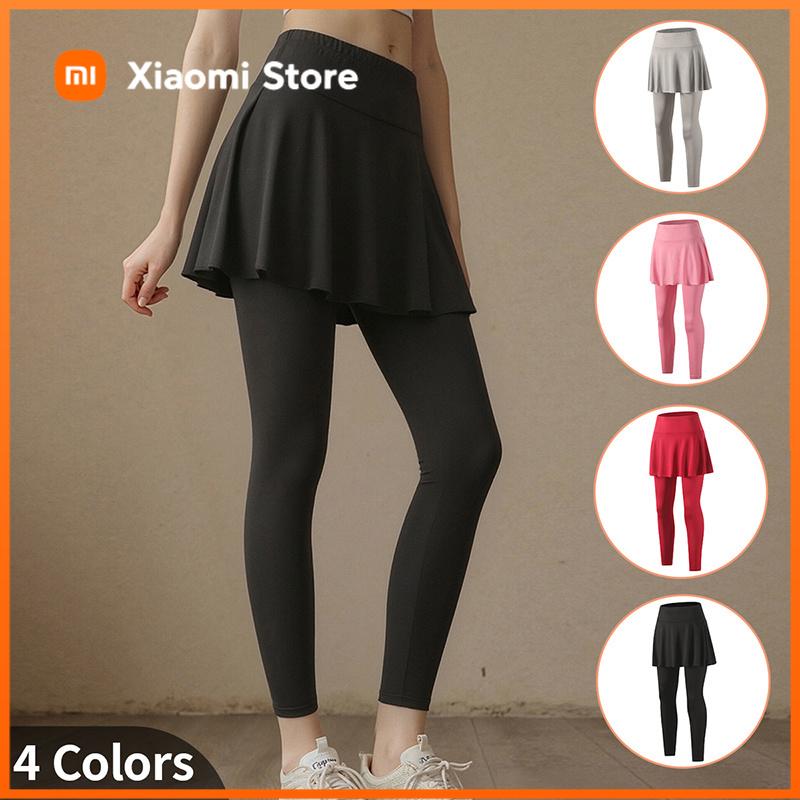 Xiaomi Teenage Girl Solid Color Bottom Pants Skirt Solid Color Women's Summer Sports and Fitness Half Skirt Casual Versatile Leggings