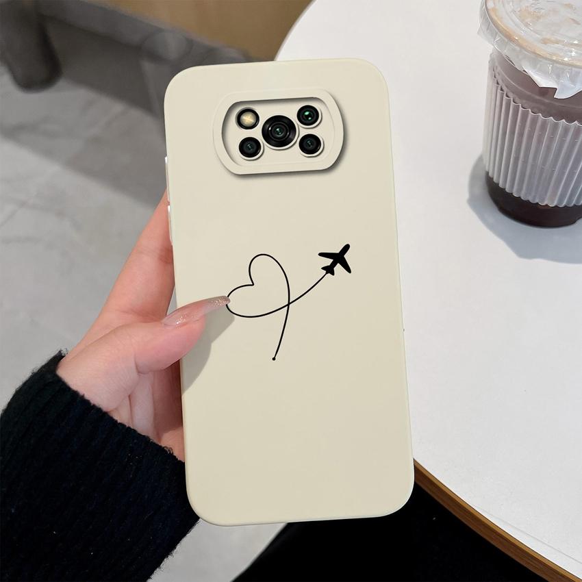 Новый чехол для Xiaomi Poco X3 Pro X3 GT NFC Цветные узоры Защита камеры Отпечатки пальцев Не остаются Мягкий силикон Противоударный корпус телефона