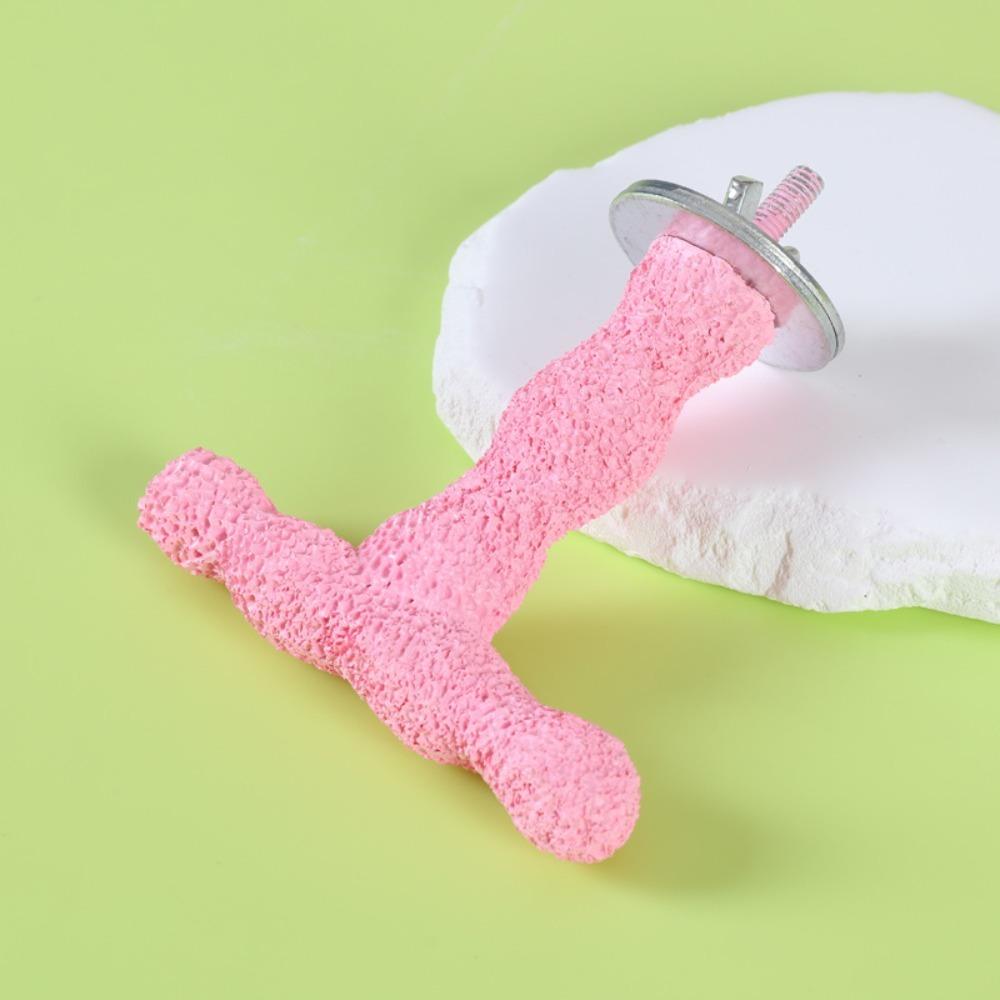 Resin Bird Grinding Claw Stick Y/T Shaped Bird Chew Rod Bird Standing Perches Stick  Budgie