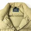Woolrich 80-90-х годов Винтажный пуховый жилет Бежевый Мужской S Воротник-стойка Логотип Пуговицы(ИСПОЛЬЗОВАЛ)