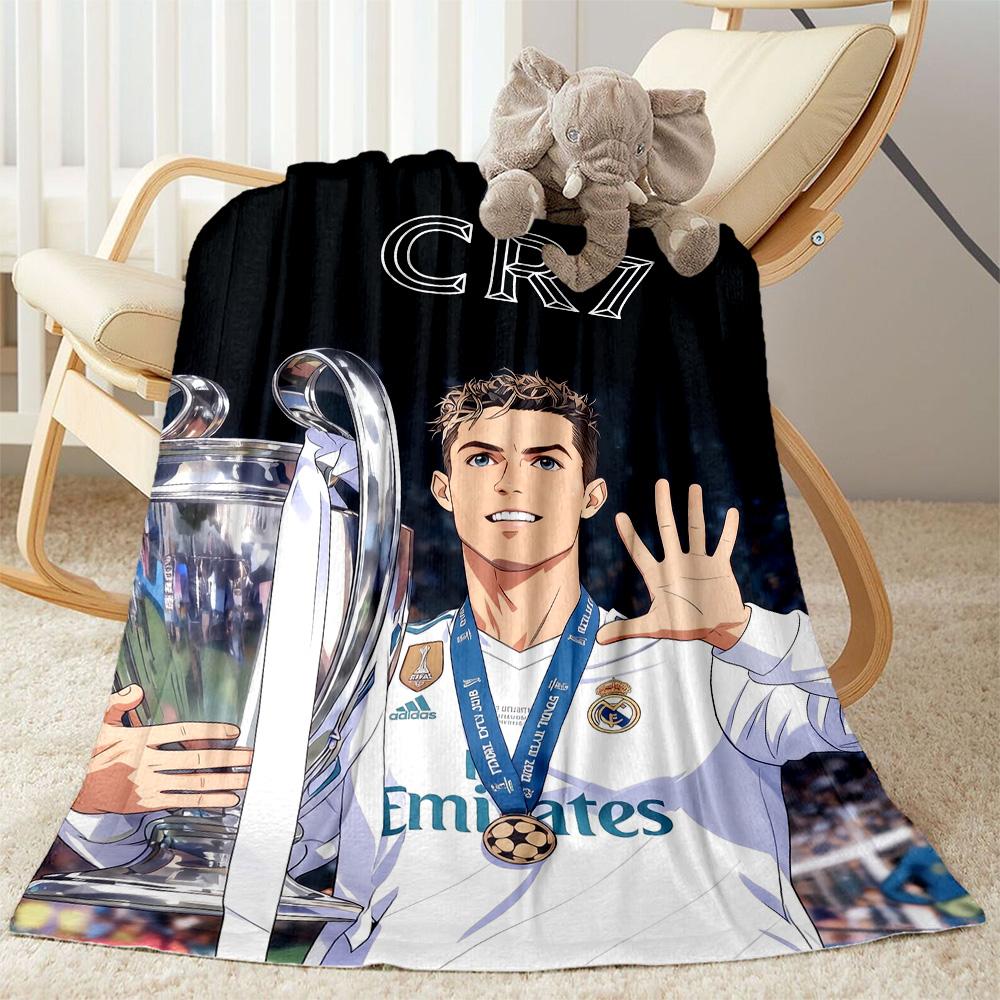 Ronaldo Cr7 Legacy Blanket Comfortable Perfect for Sofa Livingroom Bed All-Season Use Warmthful Decor Perfect Gift for Relatives and Friends