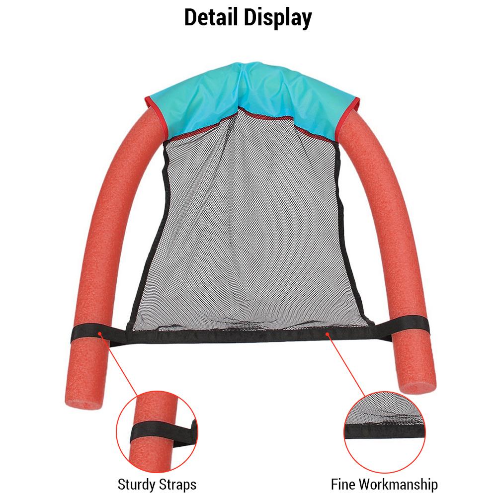 Стул с лапшой для бассейна, водный гамак, стул для взрослых и детей, портативный сетчатый стул с плавающей запятой для плавания