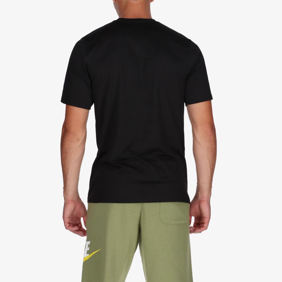 Nike T Shirts Men's Black Crew Neck Moderate Straight Fit DR6469-010