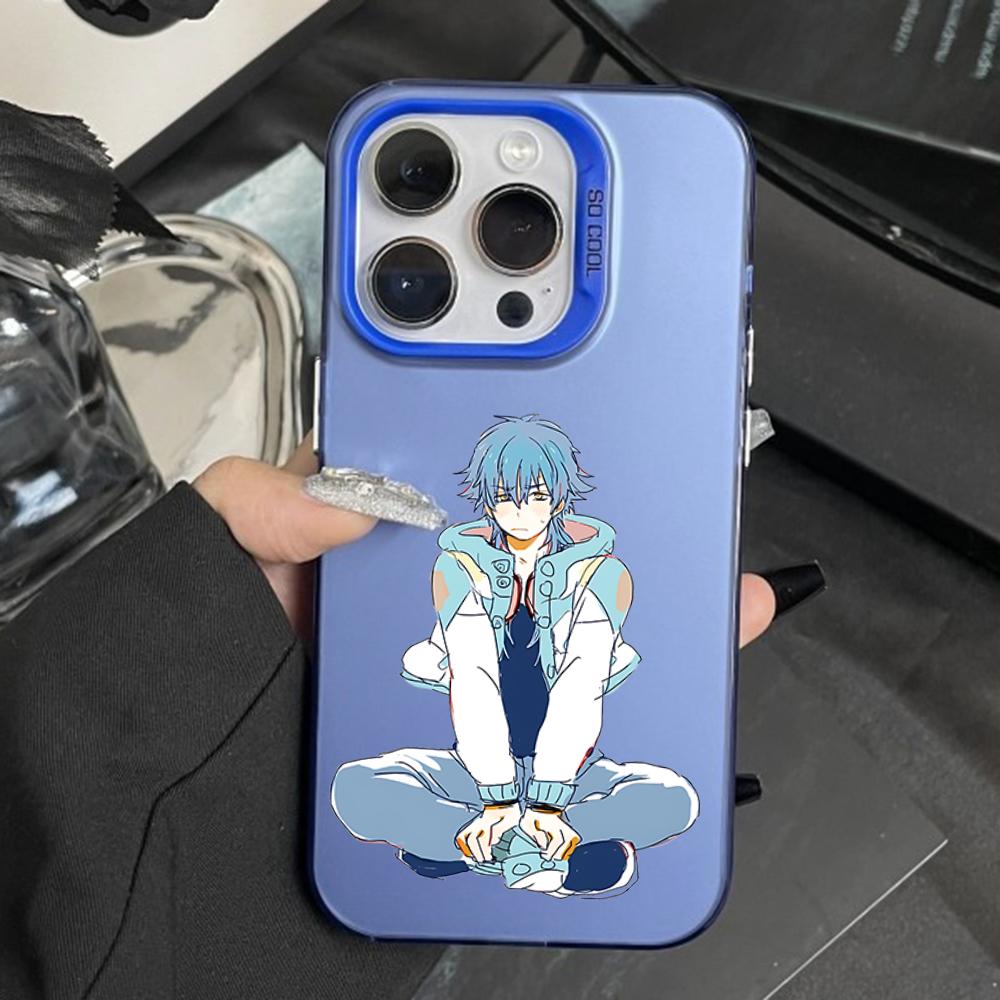 Чехол для телефона D-Dramatical M-Murder Аоба Серагаки для iPhone 16,15,14,13,12,11,Pro,Max,Plus,Mini,XS Противоударный Синий Матовый Бампер