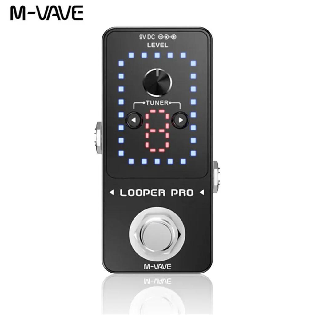 Педаль гитарных эффектов M-VAVE Looper Pro 9 Loops 40-минутная станция записи Loop