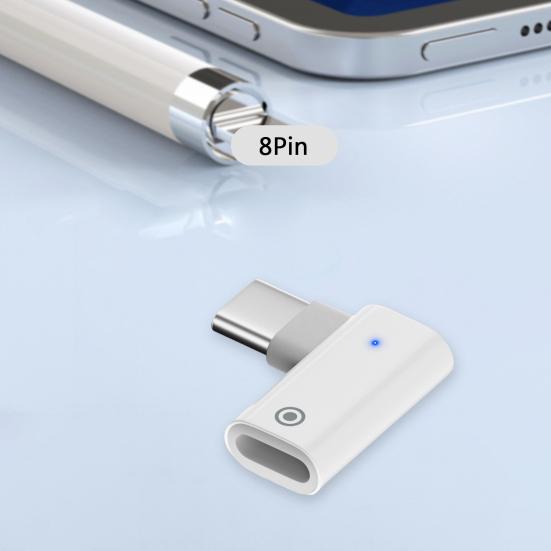 Разъем зарядного устройства с индикатором быстрой зарядки Play, штекер USB-C Male to Female, для зарядки