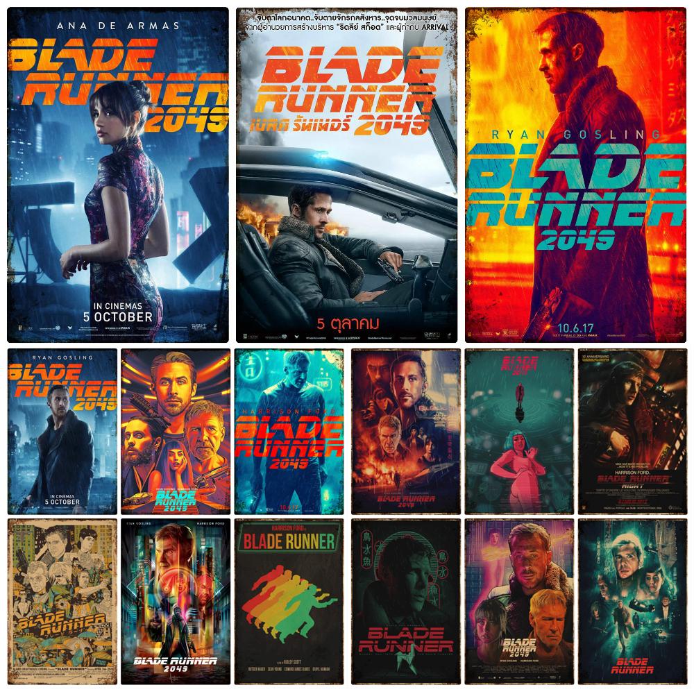 Vintage Metal Signs of Blade Runner American Movie Wall Poster Club Shabby Chic Plates Painting Craft Home Decor WY