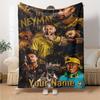 Neymar Energy Poster Customize Your Name Blanket Multi-purpose Customizable Blanket Soft & Cozy Versatile for Livingroom Home Decor Living Room Picnic
