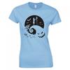 Inspired By The Nightmare Before Christmas Moon Silhouette Skinny Fit Tshirt