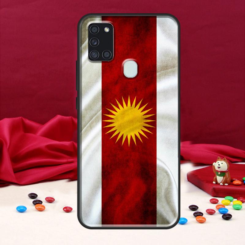 Чехол с флагом езидов для Samsung Galaxy A34 A54 A14 A12 A52 A22 A32 A42 A72 A13 A33 A53 A50 A51 A71 Coque