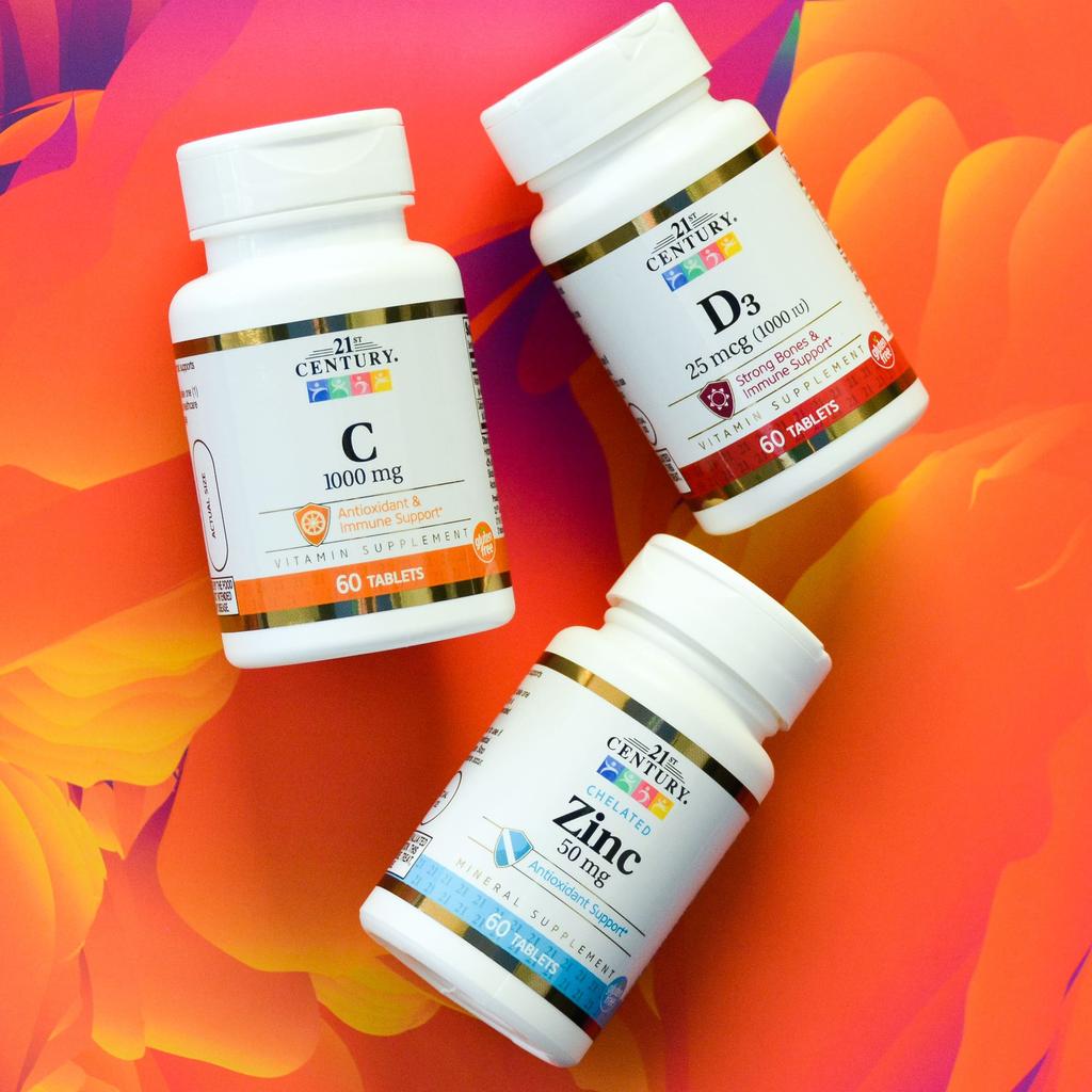 21 век, D3, 25 мкг (1000МЕ), 60 таблеток