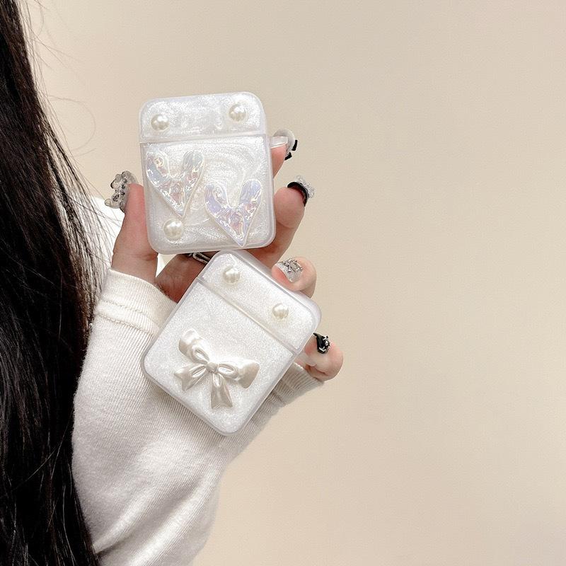 Ветрозащитный Эпоксидный Подходящий Для Наушников Bluetooth Airpods4 Чехол Защитный Чехол Pro2 Бант 3-го Поколения Заботливая Женщина