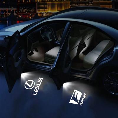 Для F SPORT IS250 IS200 CT200h GS300 LS430 RX450h LX570 IS300 ES300h ERX40 Светодиодная подсветка Проектор на дверь автомобиля Приветственный свет для автомобиля