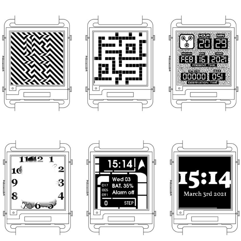 Intelligent Watch ESP32 WIFI Bluetoothcompatible Programmable Watch E Paper Watch With Open Source Hardware And Software