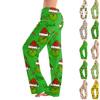 Women's Casual Fashion Christmas Printed Trousers Plush Casual Pants