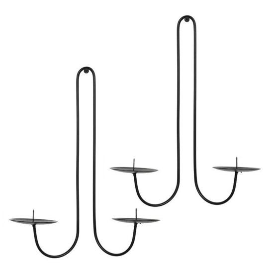 Подсвечник из железа, настенный подсвечник в стиле весов, подвесной подсвечник для гостиной, столовой и камина