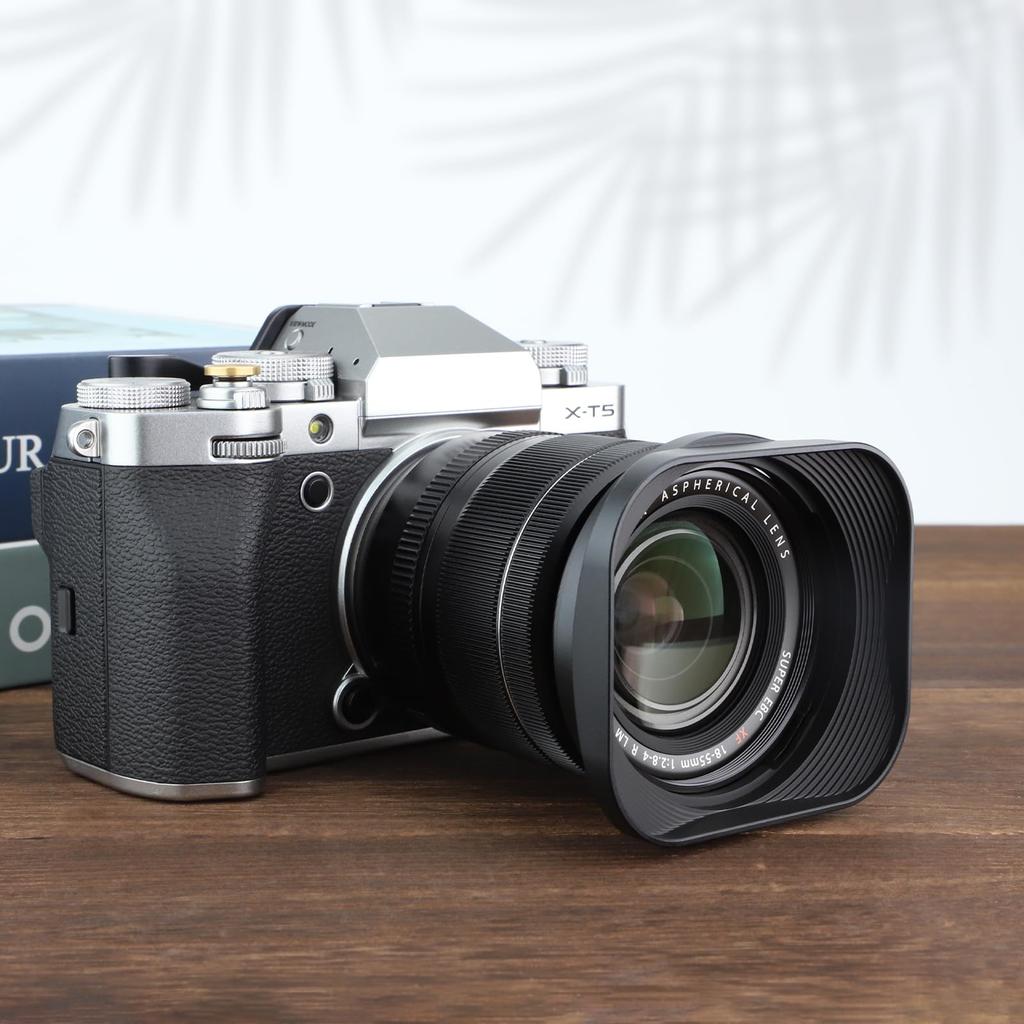 Металлический квадратный байонетный бленда Haoge LH-X13 для объективов Fujifilm Fujinon XF 14mm F2.8 R и XF 18-55mm F2.8-4.0 R LM OIS (совместимо с X-Pro2, X-Pro