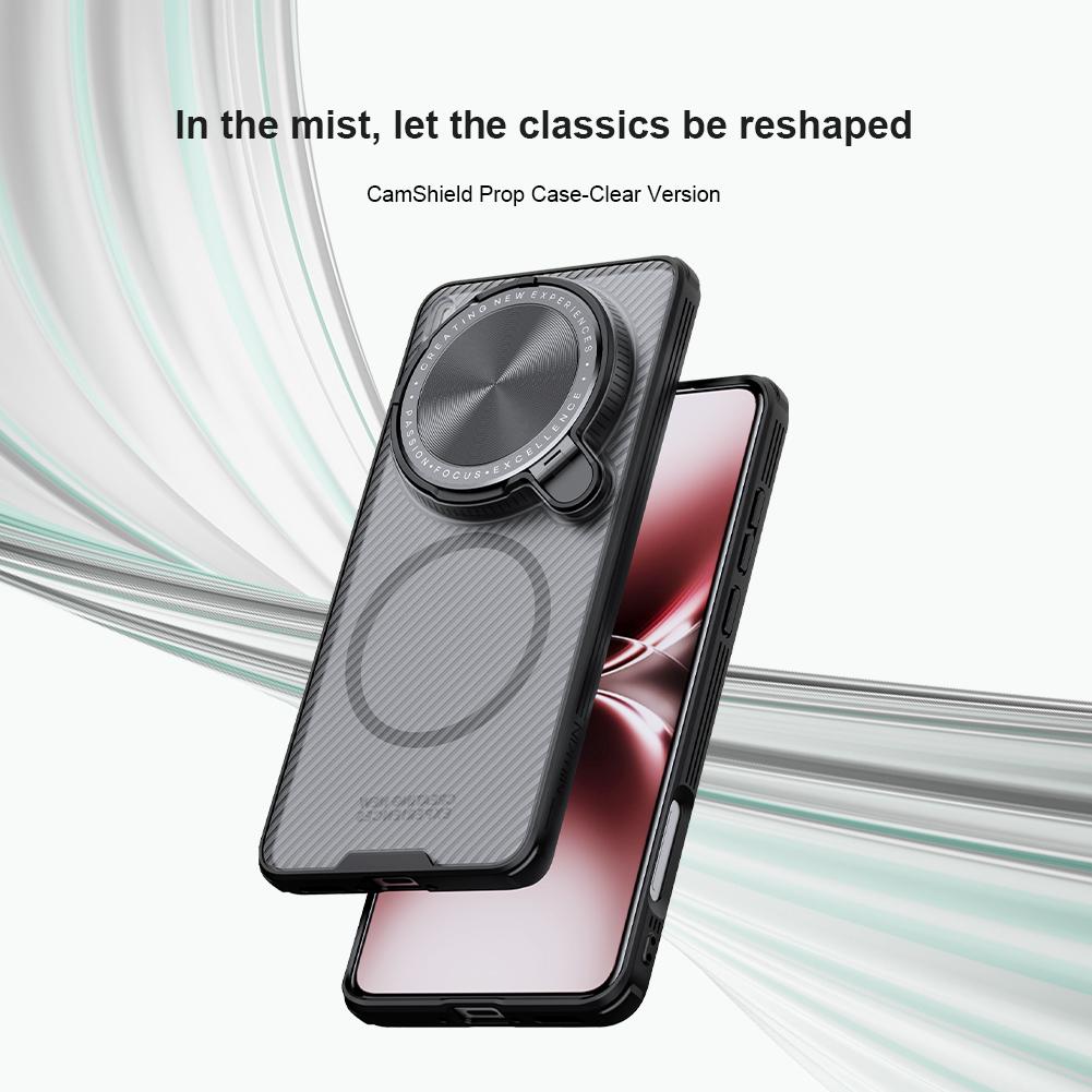 For Vivo X200 Ultra Phone Case Nillkin CamShield Prop Magnetic Clear Version Hard PC+TPU Shell Shockproof Back Cover