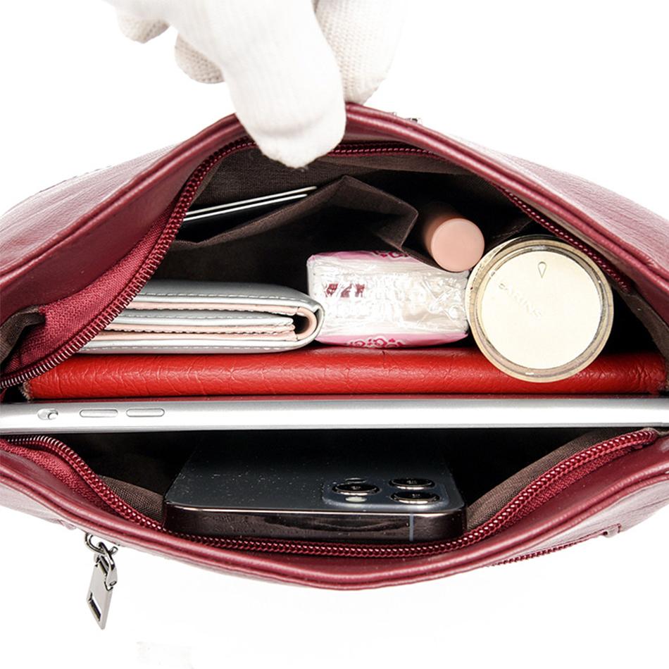 High Quality Leather Shoulder Bags for Women Small  Bag Women Bags Luxury Designer Female Purses and Handbags