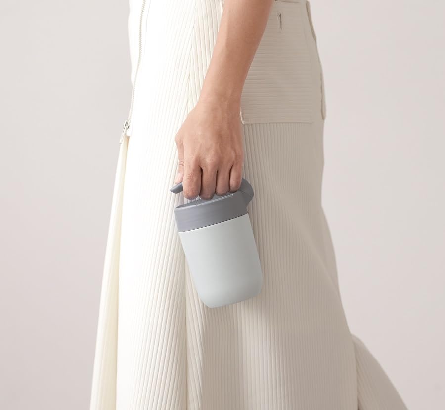 Кружка-стакан с ручкой Kuruto объемом 310 мл, термокружка из нержавеющей стали, термокружка из нержавеющей стали, термос с двойной структурой вакуума и подогрева