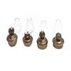 Set of 4 12.7cm Antique Brass Table Oil Lamps