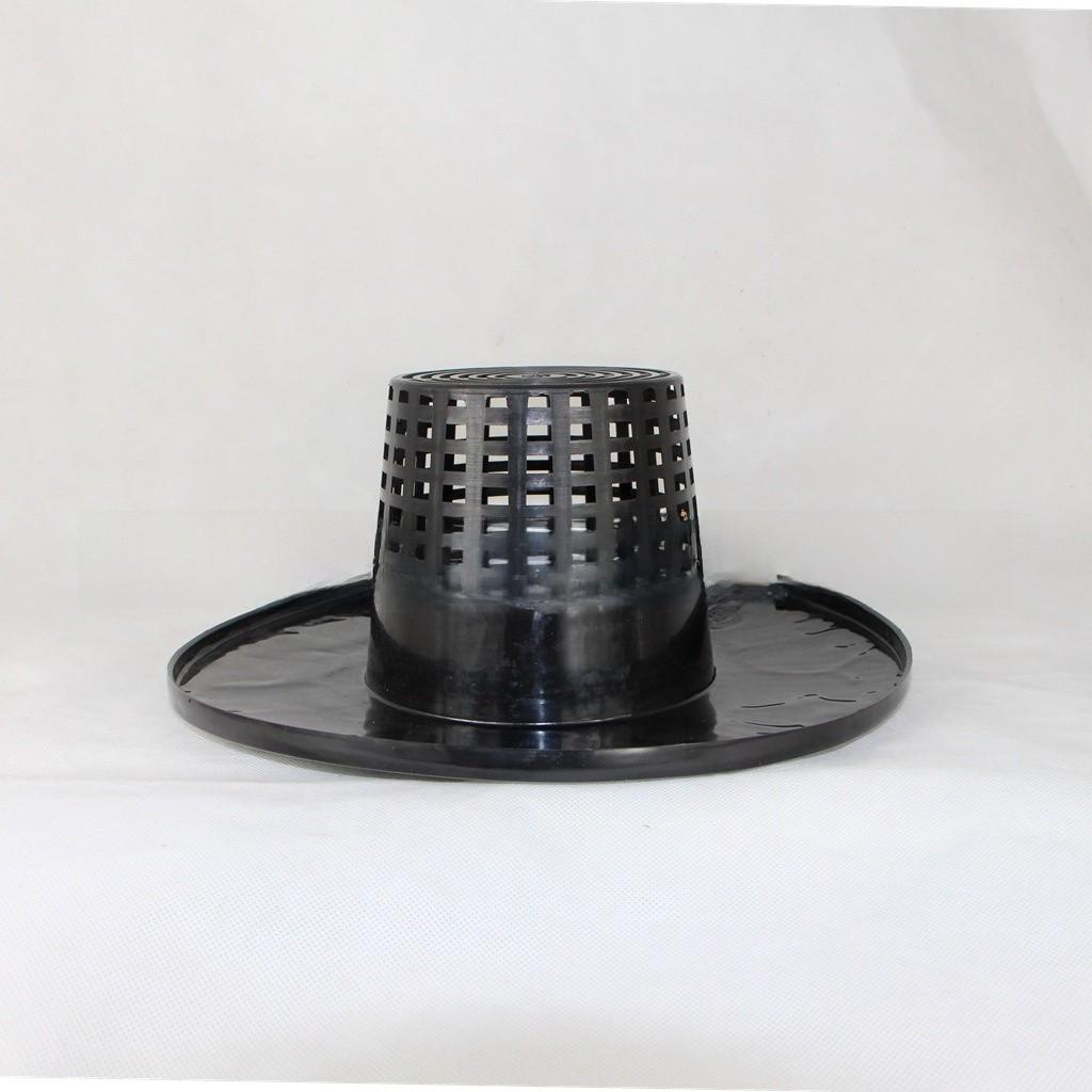 Black Plastic Watering Pot With Thick Mesh Base For Indoor Water Plant Growing
