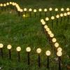 Экологичные солнечные садовые светильники-споты для дорожек и патио с функцией автоматического включения в сумерках и выключения на рассвете