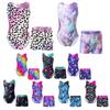 Kids Girls Gymnastics Yoga Dance Sport Sets Fancy Print Leotard and Shorts Dancewear Outfits