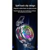 K20 Universal Portable Magnetic Semiconductor Phone Cooler with Digital Display RGB Lights Powerful Cooling Fan for Gaming