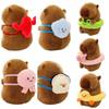 Animal Simulation Capybara Toy With Backpack Stuffed Capybara Doll  Christmas