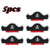 20pcs Pirate Eye Patches Captain Hat Set Skull Print Halloween Cosplay Adult Dress Up Felt One Eye Decoration Theme Party Props