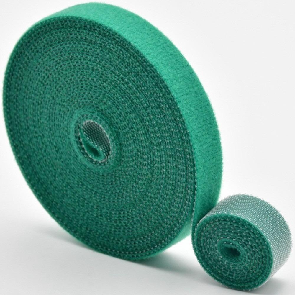 10M/Roll Double Side Hook and Loop Tape 10/12/14.5/20mm Cord Organizer Green Garden Tape Garden