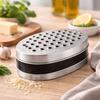 Râpe manuelle - BON APPÉTIT - Râpe en Inox 17 cm - Double Face Épais &amp; Fin - Boîte de Récupération Intégrée