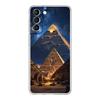 Чехол для телефона Samsung Galaxy S25 S24 S23 FE S22 Ultra S20 S21 5G S10 Plus S10E Мягкий прозрачный чехол Древний Египет Бог пирамида