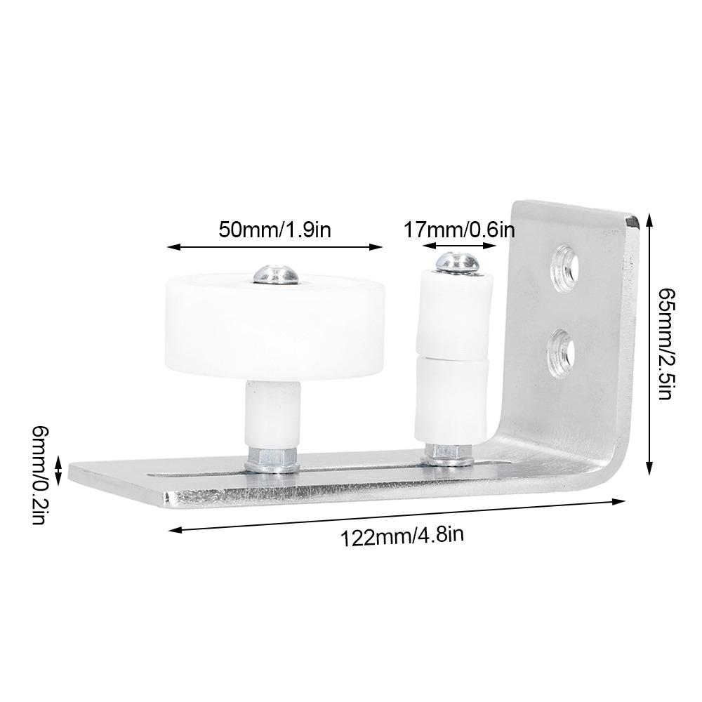 Carbon Steel Floor Guide Silver Sliding Door Hardwares Hardware Door Roller Guide Doors