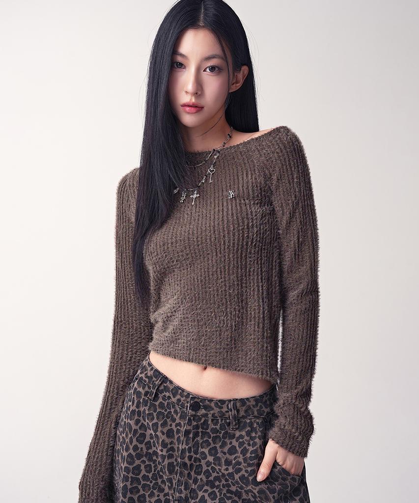AVANDRESS Hazle Hairly Unbalanced Tee_4Colors