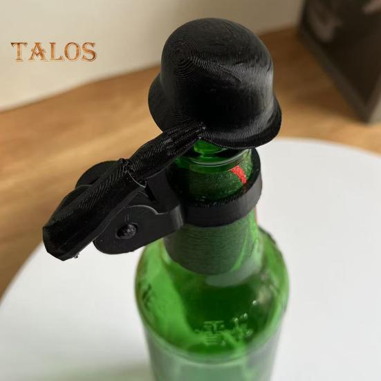 Солдатский салют, пивная бутылка, шлем, многоразовый чехол для бутылки, пылезащитный, герметичный, защитный колпачок, новинка, подарок для ветеранов, коллекционеров