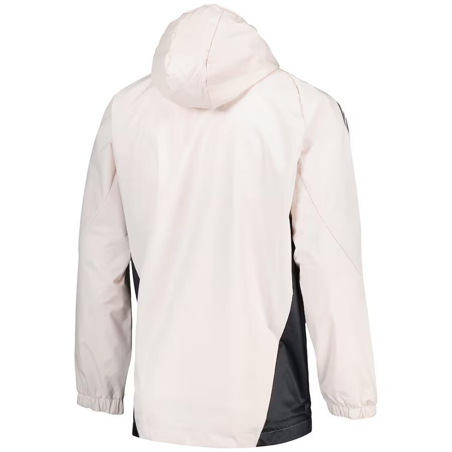 Adidas Тренировочная повседневная куртка Real Madrid с капюшоном и длинными рукавами в винтажном стиле унисекс-куртка кремового цвета IT5121