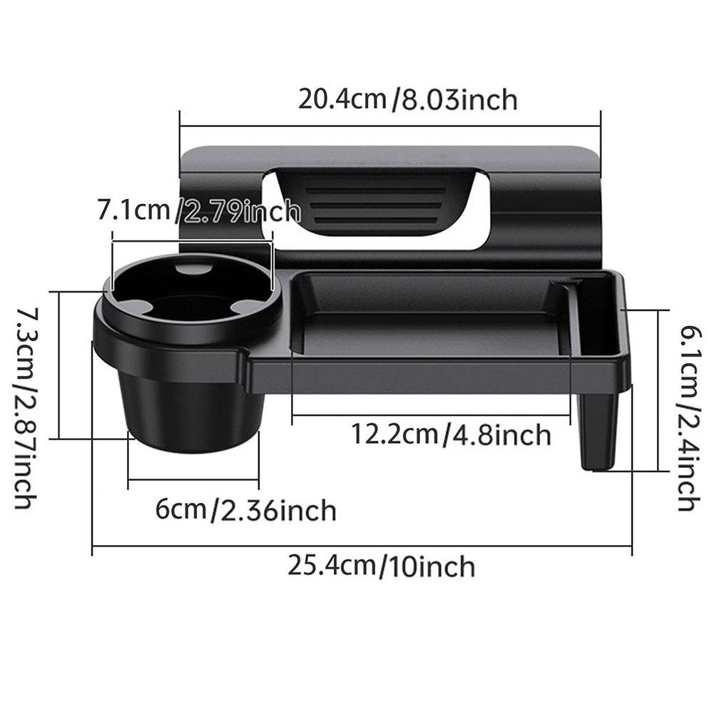 Universal Car Organizer Box With Cup Holder Drink Holder Side Door Window Phone Slot Hanging Storage Rack For Vehicle