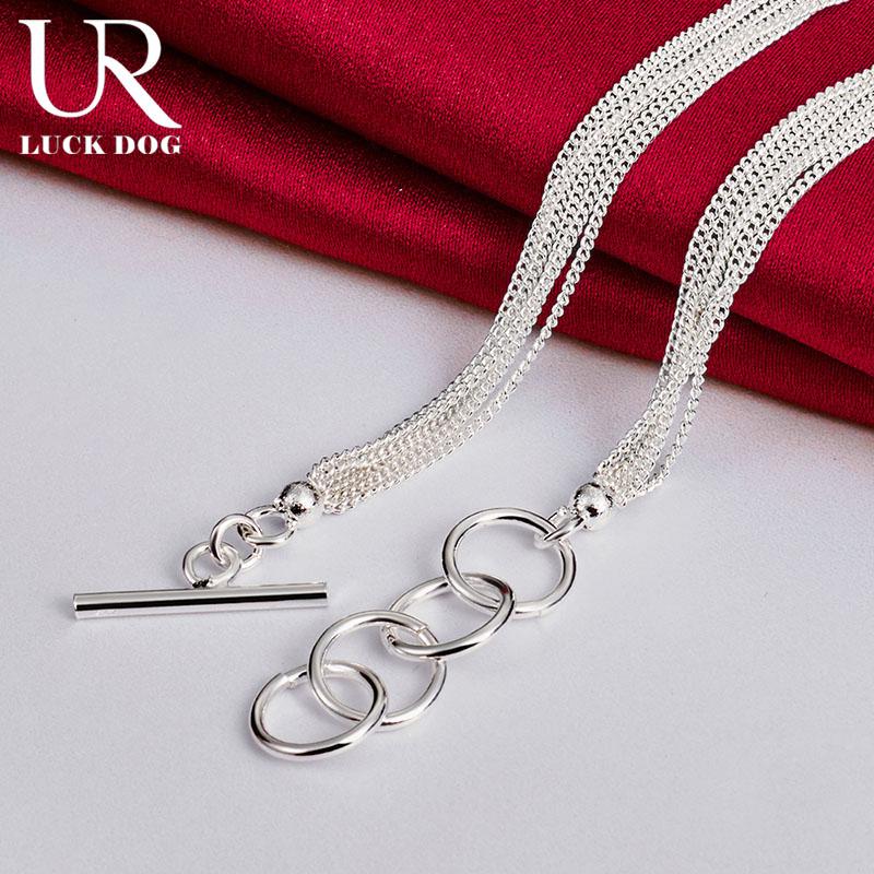 Ожерелье из стерлингового серебра 925 пробы с виноградными бусинами, свадебные украшения