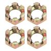 4PCS 20mm Wheel Hub Axle Castellated Nuts Steel Alloy Powerful Performance for 150cc 250cc Quad Dirt Bike ATV