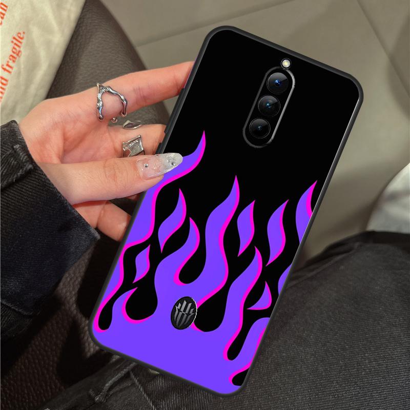 Синий Огненный Чехол Красное Пламя Для ZTE Nubia RedMagic 11 9 8 10 Pro Plus 8S 9S 10S Pro 5G 5S 6 7 6S 7S Pro 10 Air Чехол