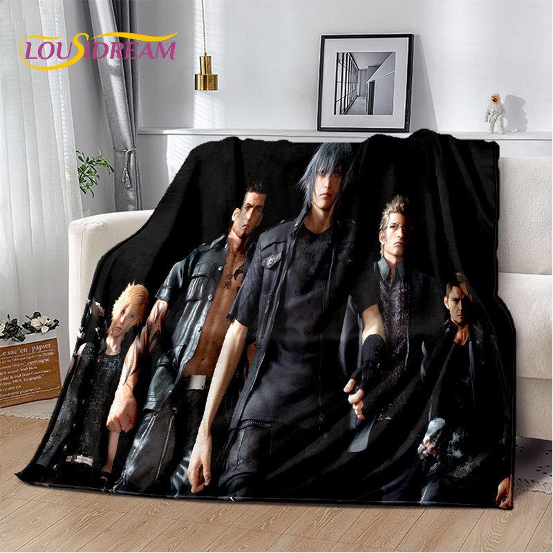 Мягкое плюшевое одеяло серии Final Fantasy Games Gamer, фланелевое одеяло, одеяло для гостиной, спальни, кровати, дивана, чехол для пикника