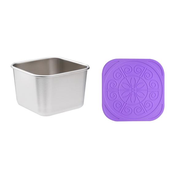 60/180 мл 1/6 шт. чашка для соуса с герметичной силиконовой крышкой, контейнеры для хранения продуктов из нержавеющей стали, кетчуп для пикника, закуски, штабелируемые банки для завтрака