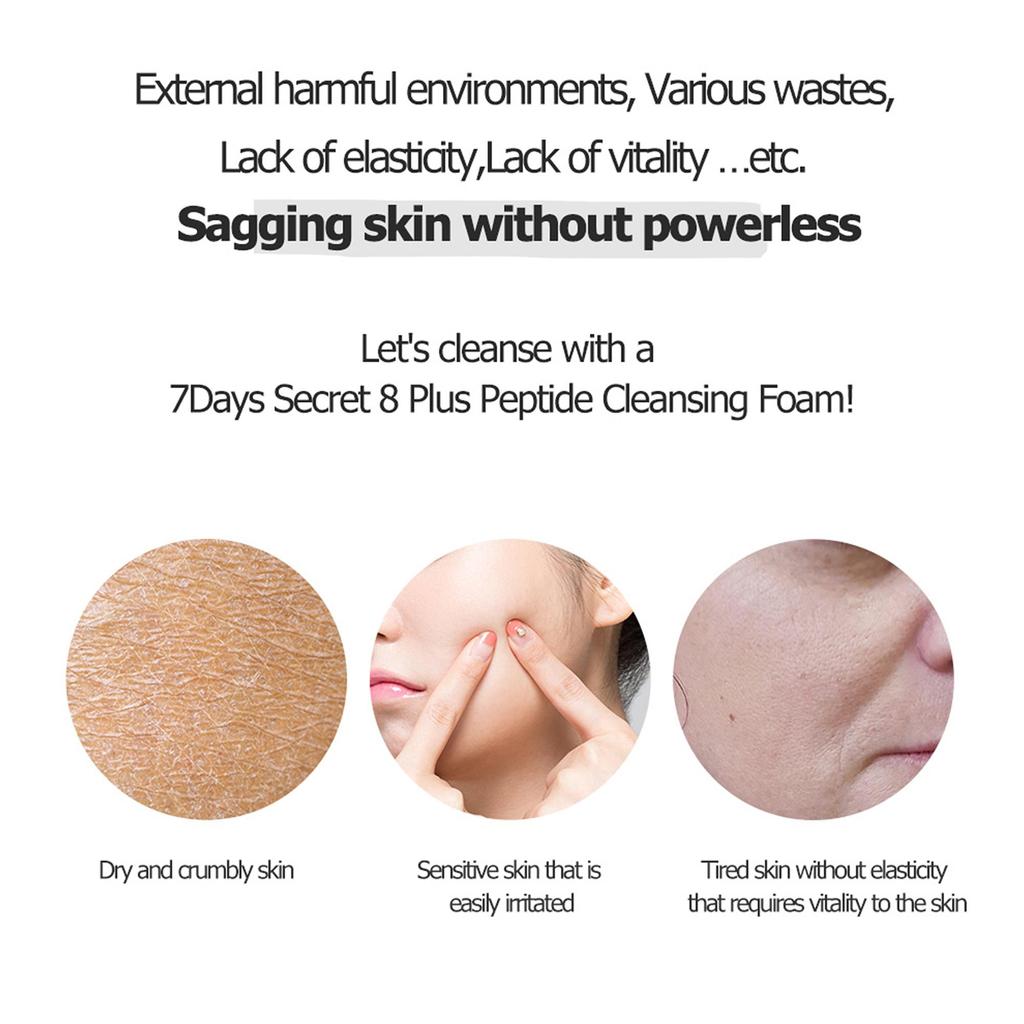 [MayIsland] 7Days Secret Peptide 8+ Очищающая пенка (150мл)