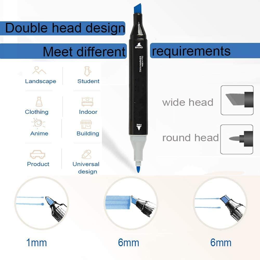 Набор маркеров, 120/80/60 цветов, ручки для эскизов с двойной головкой, маркеры-кисти на спиртовой основе для раскрашивания эскизов и иллюстраций